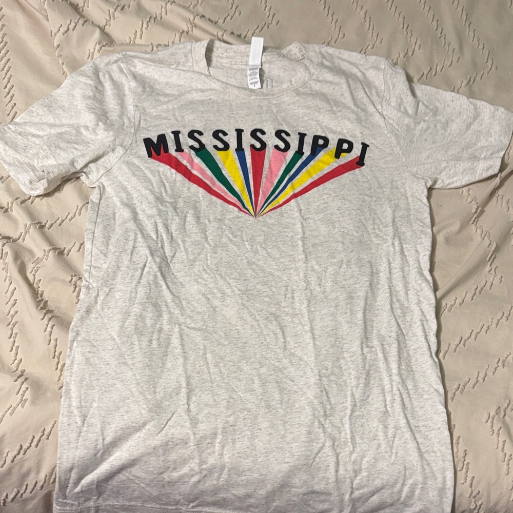 Bella Canvas Light Gray Mississippi Tee